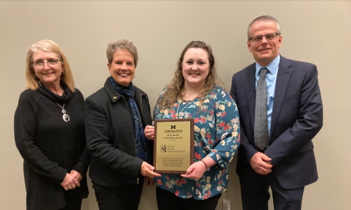 Nancy, Ann, Brittnee, and Don  with Health Award